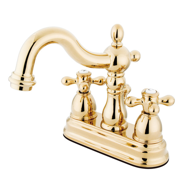 Kingston Brass Heritage, 4" Centerset Bathroom Faucet, Polished Brass KB1602AX